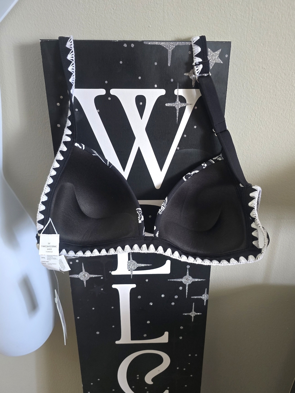 Cupshe Push Up Bikini Top With Crochet Details - Top Only, With Tags - Picture 5 of 7